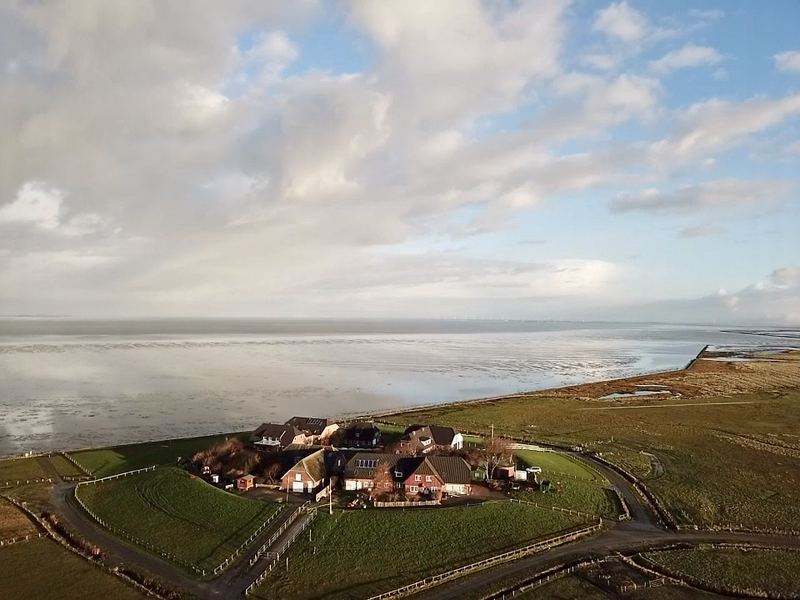 Hunneswarf Wattenmeer · Hallig Langeness